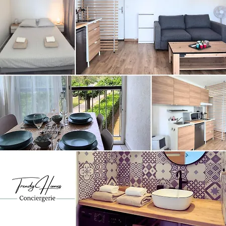 T2 Cozy A 2 Min A Pied Des Plages - Parking Prive 公寓